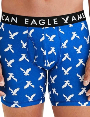 Boxeri American Eagle, albastru Albastru