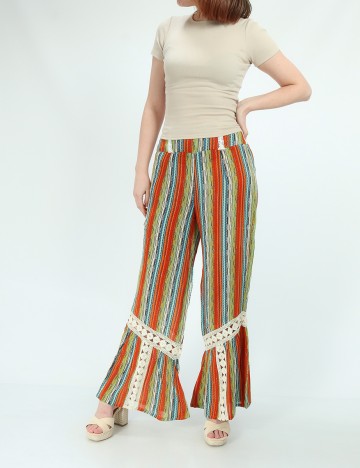 Pantaloni Savage Culture, mix culori, XS