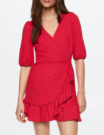 Rochie scurta Mango, rosu