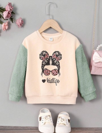 Bluza Shein Kids, crem