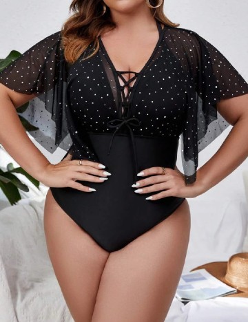 Costum de baie SHEIN CURVE, negru