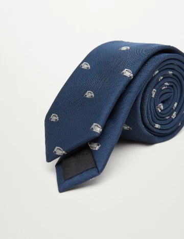 Cravata Mango, bleumarin Albastru