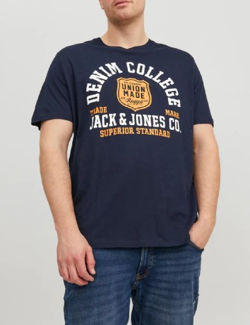 Tricou Jack&Jones Plus Size Men, bleumarin