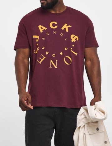 Tricou Jack&Jones Plus Size Men, visiniu