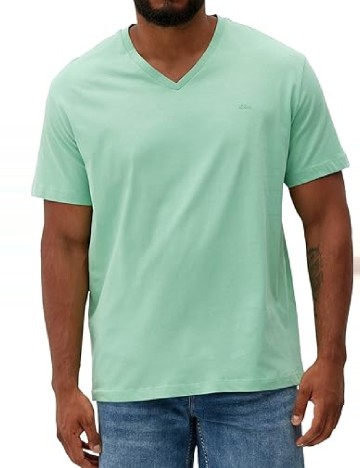 Tricou s.Oliver Plus Size Men, verde