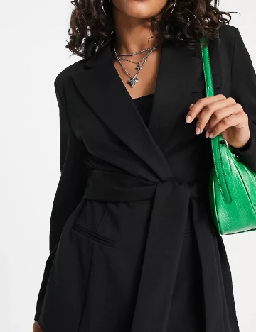 Blazer ASOS, negru Negru