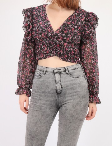 Top SHEIN, floral, M