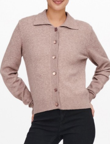 Cardigan Jacqueline de Yong, roz pudra