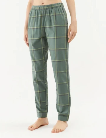 Pantaloni de pijama Triumph, verde Verde