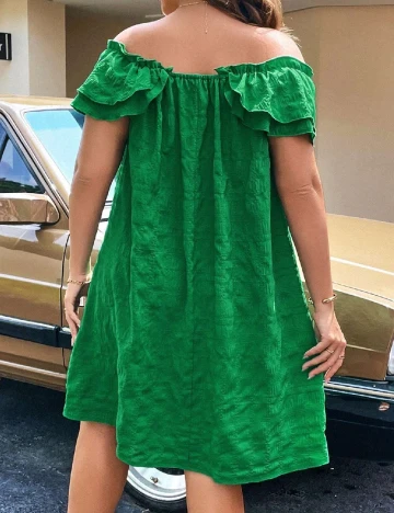 Rochie scurta SHEIN CURVE, verde Verde