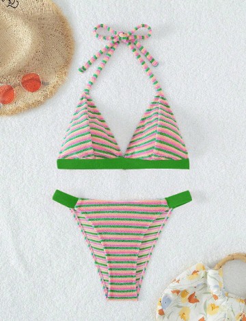 Costum de baie SHEIN, verde