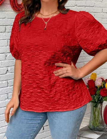 Bluza SHEIN CURVE, rosu Rosu