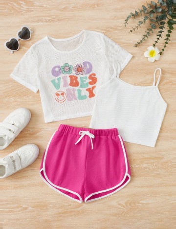 Compleu Shein Kids, mix culori