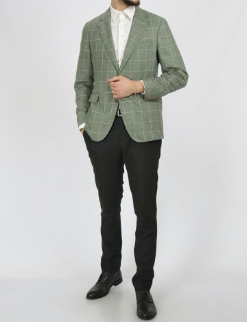 Pantaloni HACKETT, verde inchis