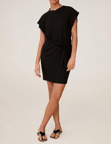 Rochie scurta Mango, negru, XS