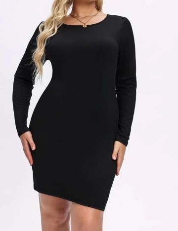 Rochie scurta SHEIN CURVE, negru, 0 XL