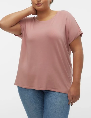 Tricou Vero Moda Curve, roz Roz