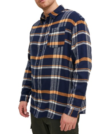 Camasa Jack&Jones Plus Size Men, bleumarin