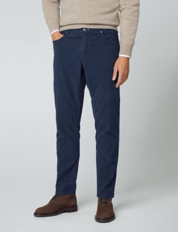 Pantaloni HACKETT, bleumarin