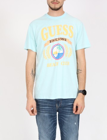 Tricou Guess, bleu