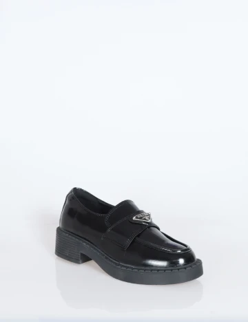 Mocasini SHEIN, negru Negru