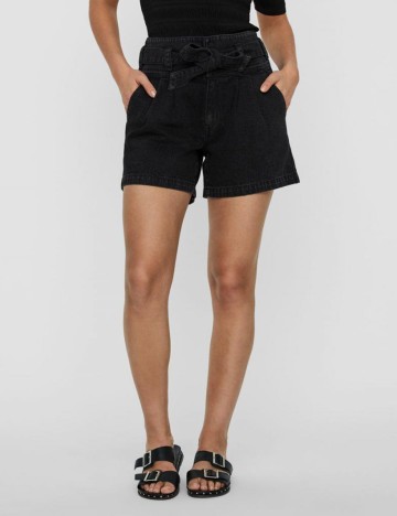 Pantaloni scurti Vero Moda, negru, XS