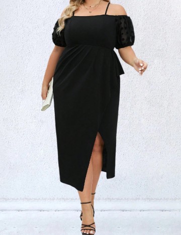 Rochie medie SHEIN CURVE, negru