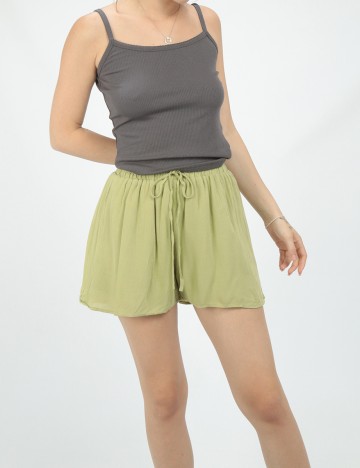 Pantaloni scurti SHEIN, verde, XS