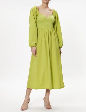 Rochie medie Gestuz, verde