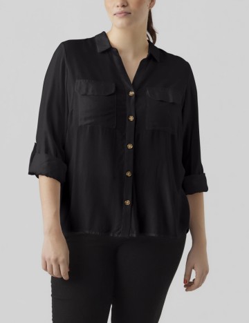 Camasa Vero Moda Curve, negru