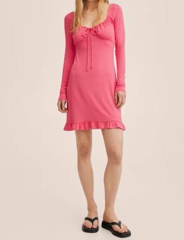 Rochie scurta Mango, roz