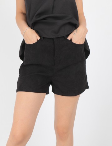 Pantaloni Scurti Romwe, negru, XS