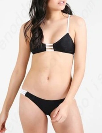 Costum de baie Even&Odd, negru, M