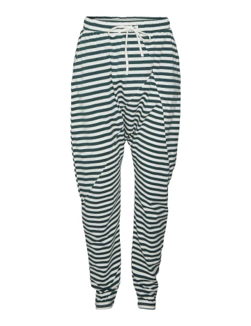 Pantaloni Vero Moda, alb/verde Alb