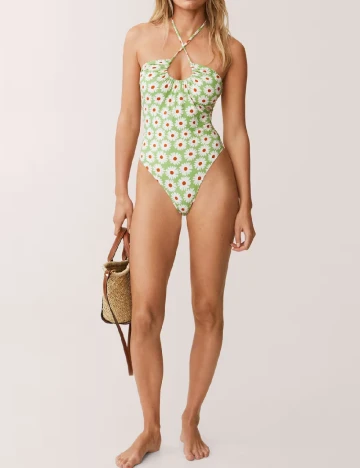 Costum de baie Mango, verde Verde