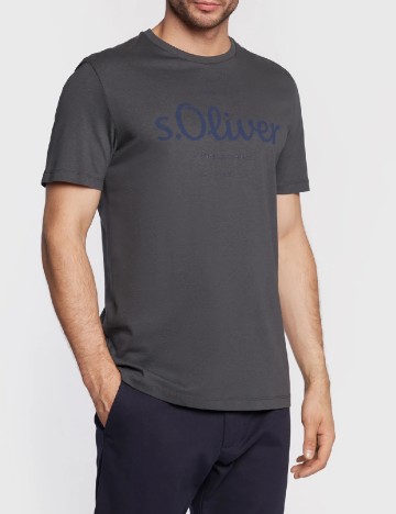 Tricou s.Oliver Plus Size Men, gri