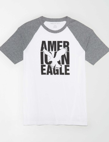 Tricou American Eagle, alb
