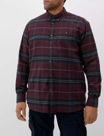 Camasa s.Oliver Plus Size Men, grena