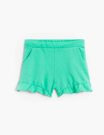 Pantaloni Scurti Mango Kids, verde, 9 ANI