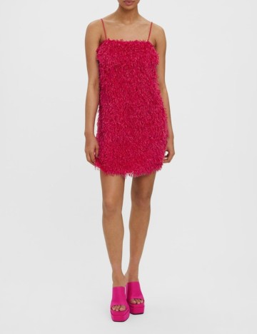 Rochie scurta Vero Moda, magenta