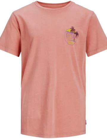 Tricou Jack & Jones, roz flamingo Roz