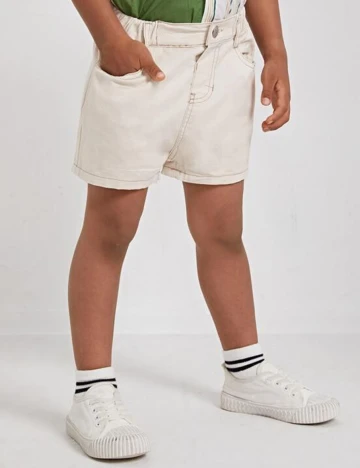 Pantaloni scurti Shein Kids, crem Crem