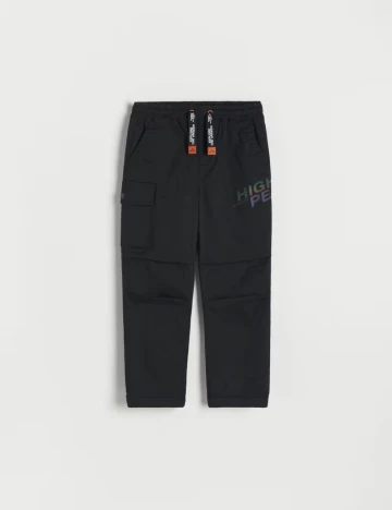 Pantaloni Reserved, negru Negru