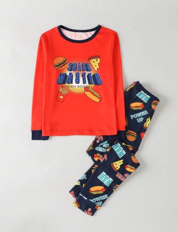Pijamale Shein Kids, mix culori