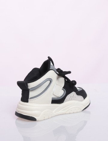 Adidasi Shein Kids, alb/negru