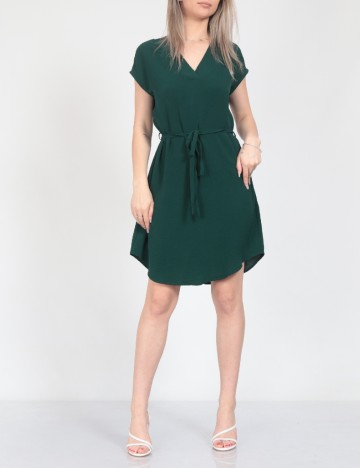 Rochie scurta Vila, verde inchis