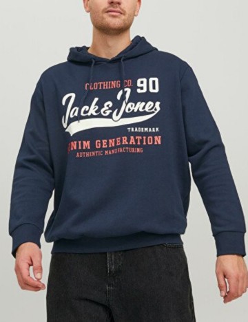 Hanorac Jack&Jones Plus Size Men, bleumarin