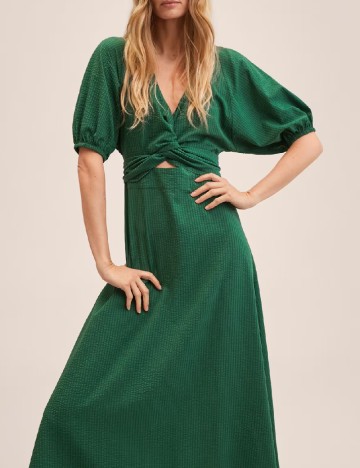 Rochie medie Mango, verde