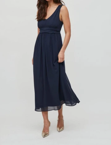 Rochie medie Vila, bleumarin Albastru