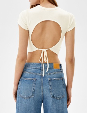 Top Bershka, alb